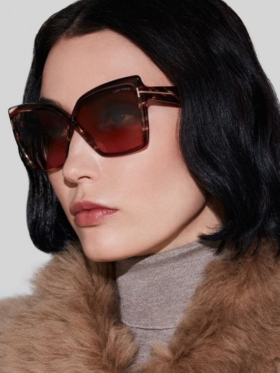Tom Ford Accessories - Tom Ford Havana Butterfly Sunglasses